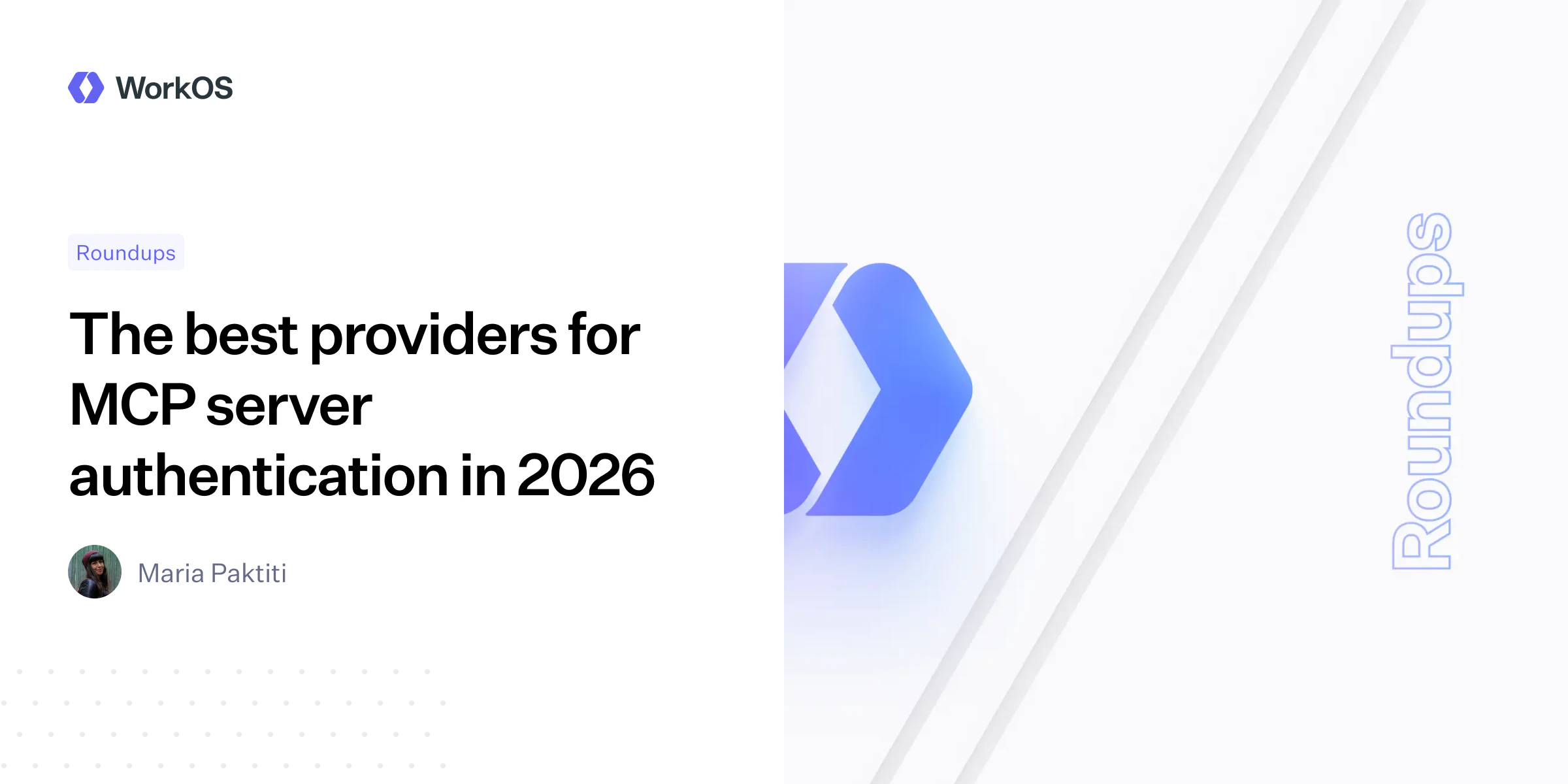 Authenticated Format The best providers for MCP server authentication in 2026 — WorkOS