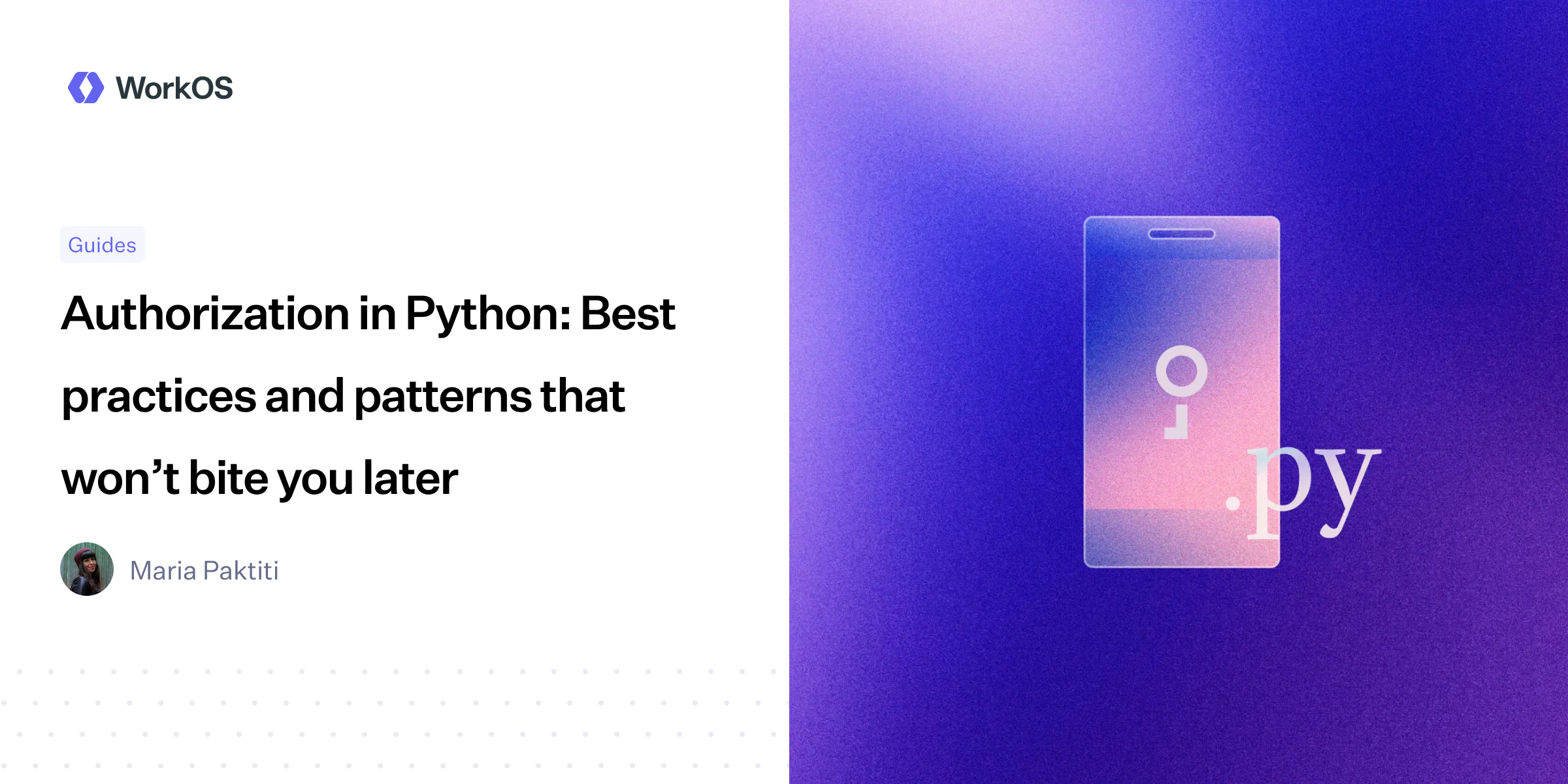 Authorization in Python: Best practices and patterns that won’t bite ...