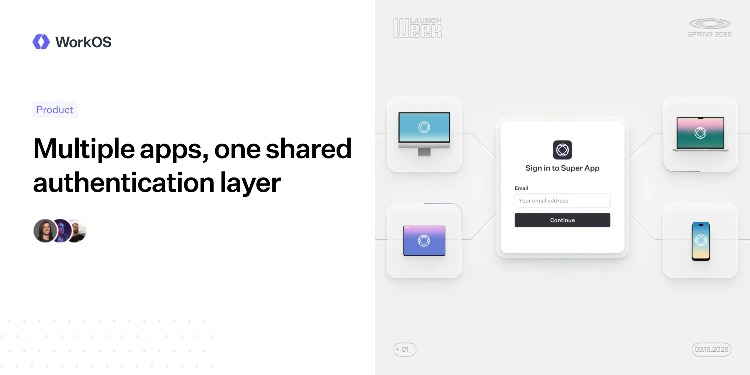Multiple apps, one shared authentication layer — WorkOS