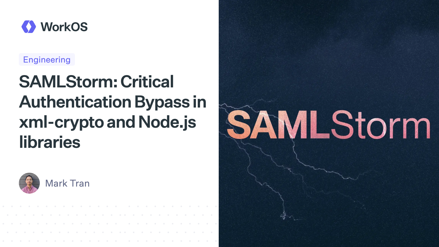 SAMLStorm: Critical Authentication Bypass in XML-crypto and Node.js libraries