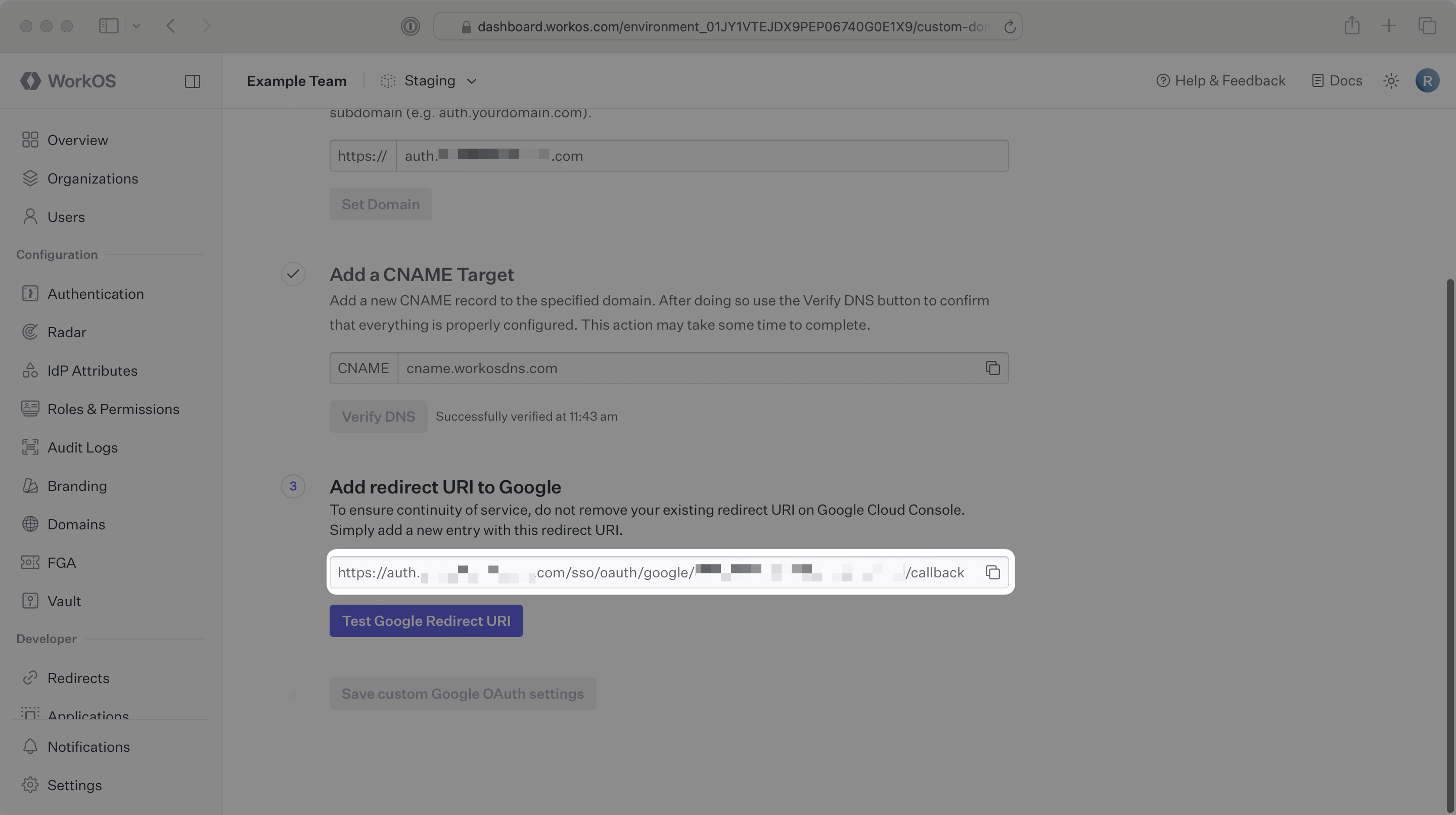 The clipboard icon in the WorkOS Dashboard.